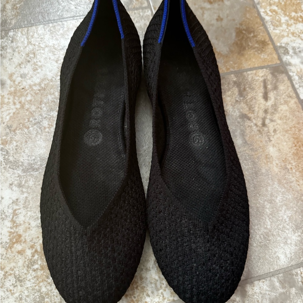 Rothy's Black and Blue Women's Flats